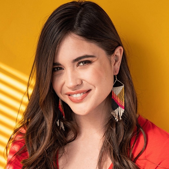 NWT Ink+Alloy Beaded Fringe Earrings - Picture 2 of 2